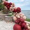 Red Balloon Garland Kits - Double Stuffed Red Balloons Arch Different Sizes 18In 12In 5In Translucent Wine Red Balloon Arch